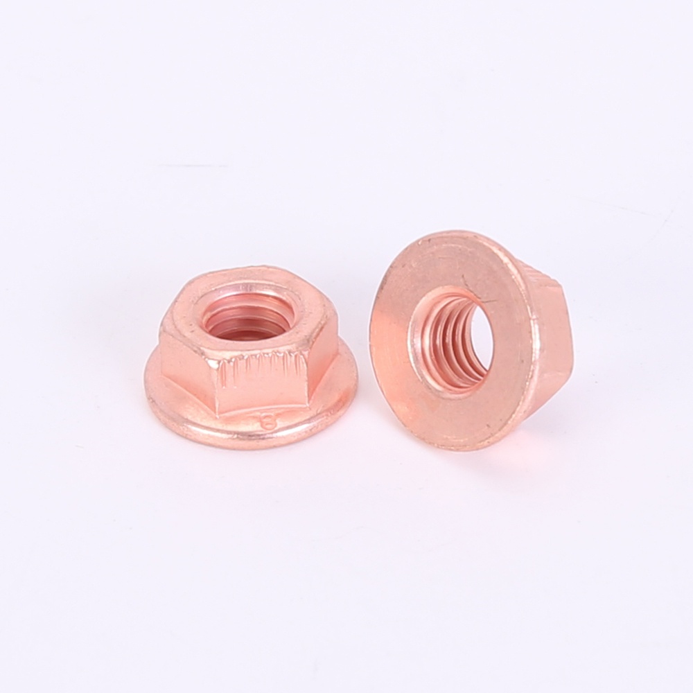 Copper plated nuts