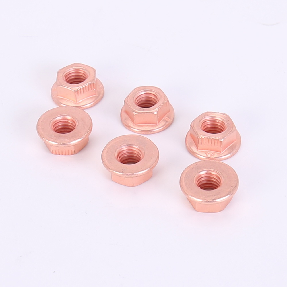 Copper plated nuts